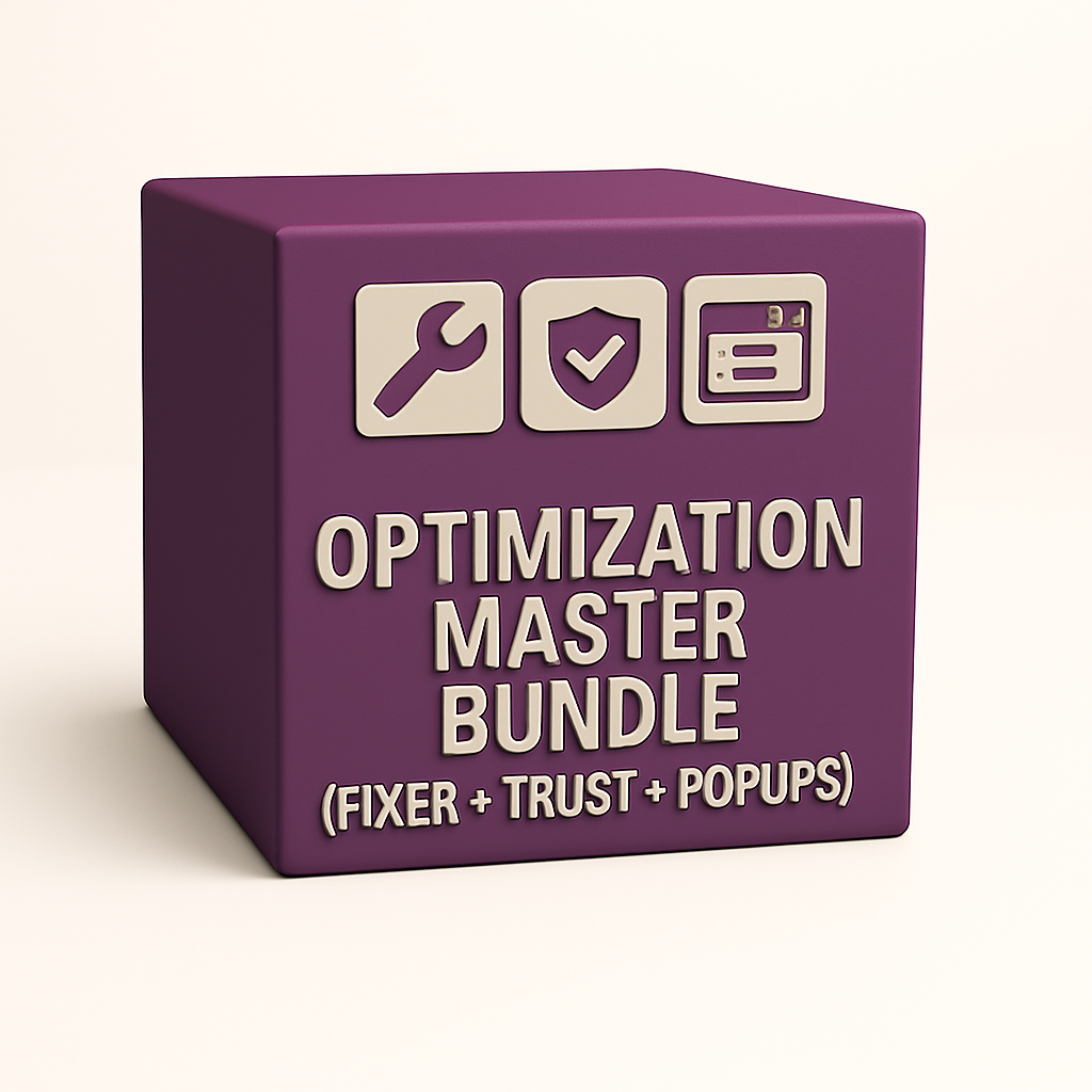 Optimization Master Bundle (Fixer + Trust + Popups)