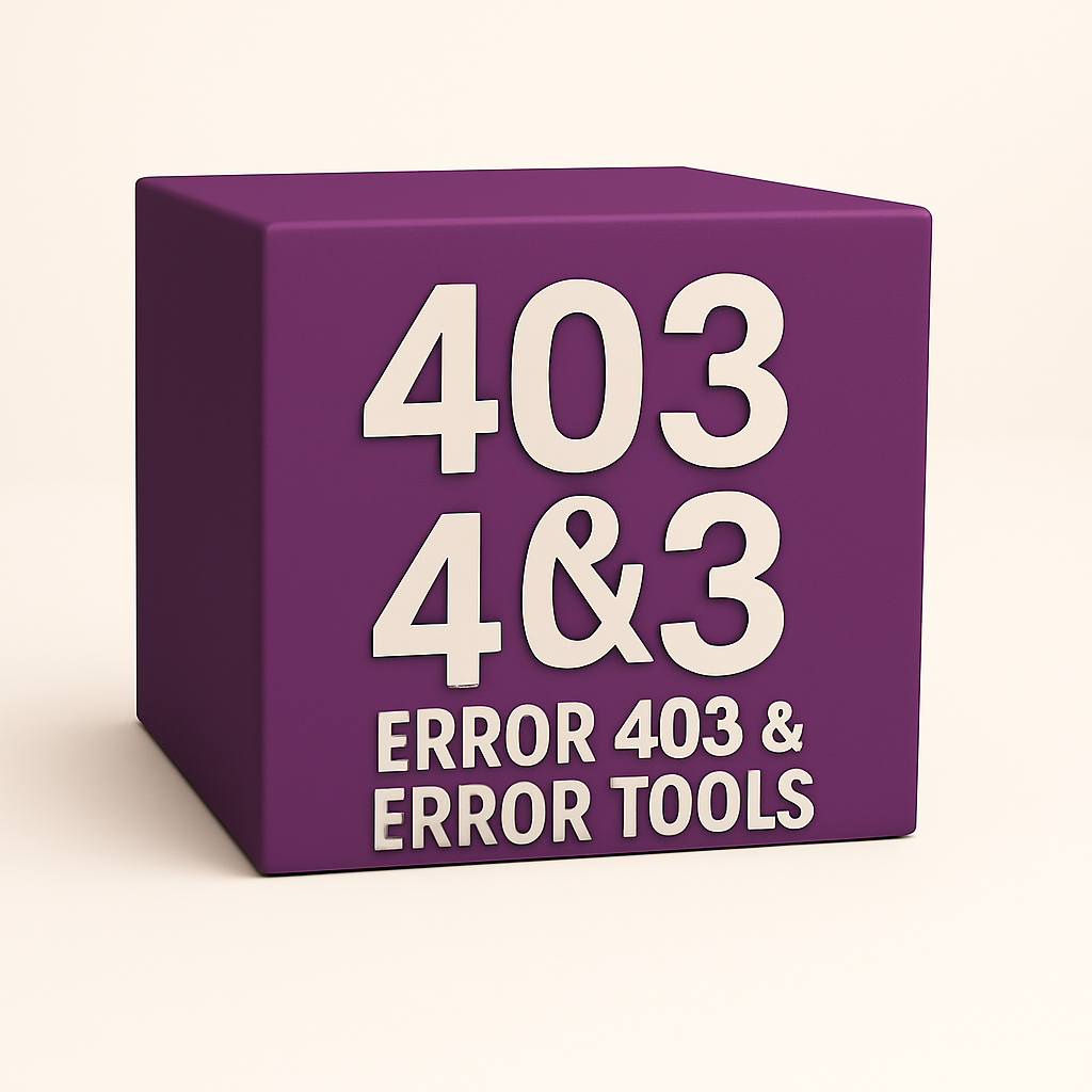 Error 404 & Error 403 Tools